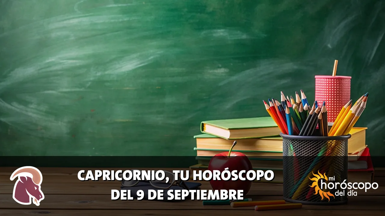Horóscopo de Capricornio del miércoles 9 de septiembre de 2026