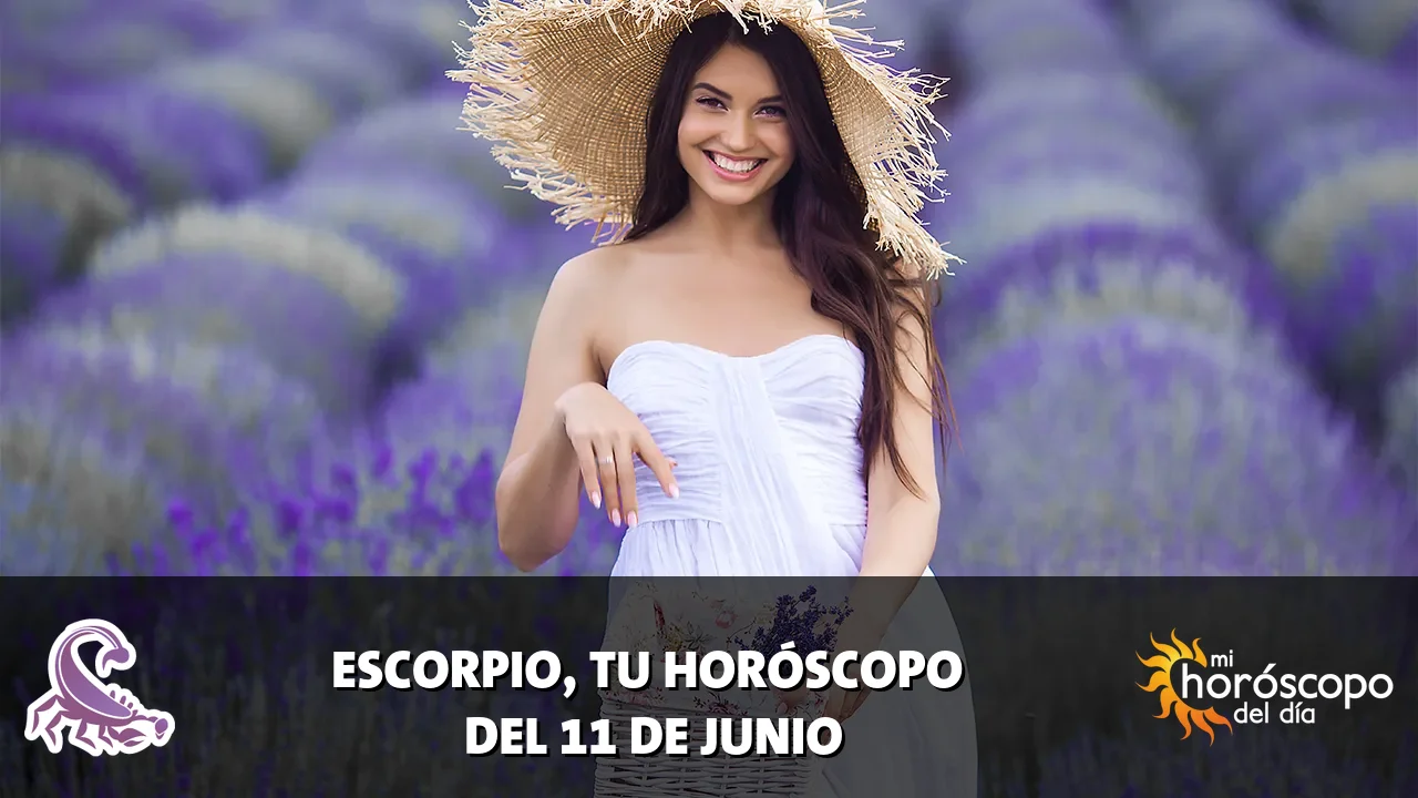 Horóscopo de Escorpio del jueves 11 de junio de 2026