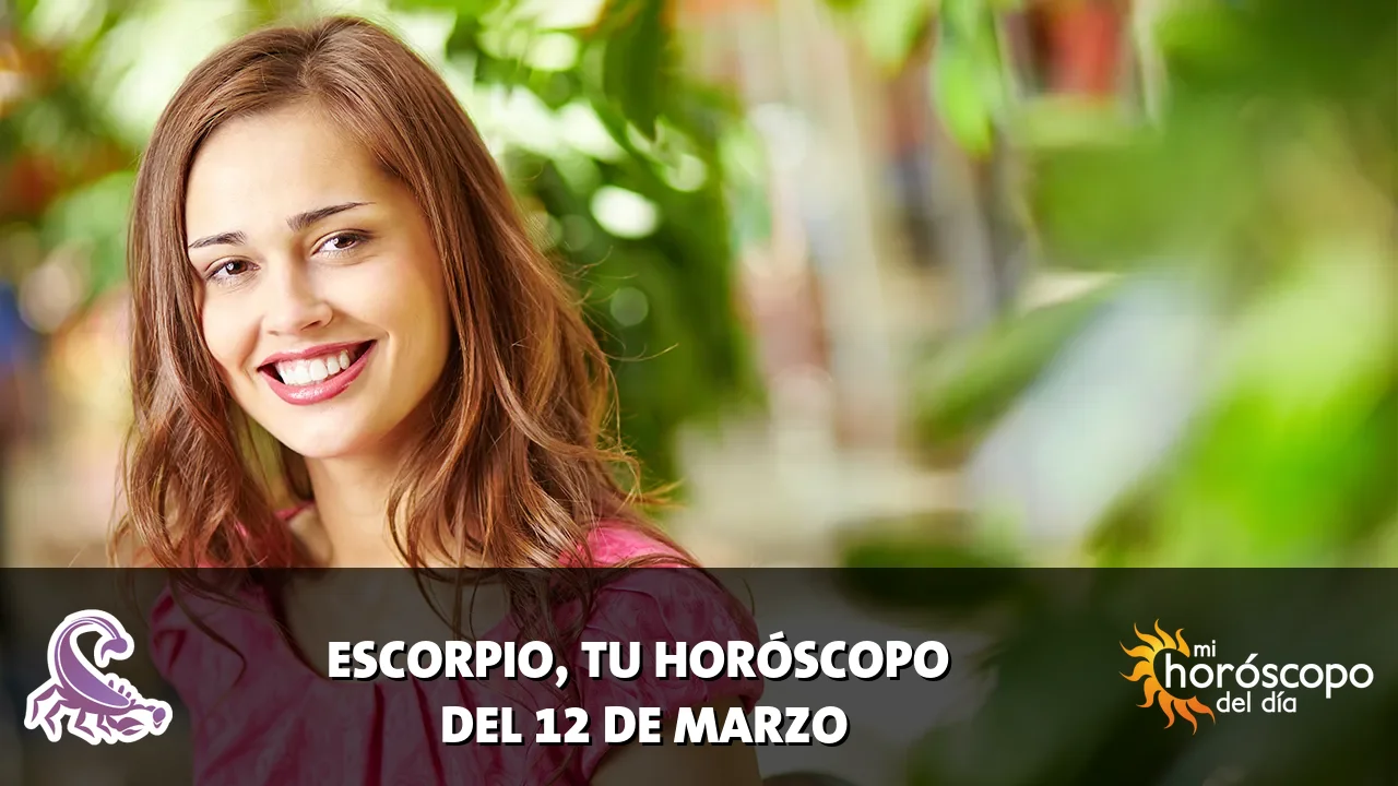 Horóscopo de Escorpio del jueves 12 de marzo de 2026