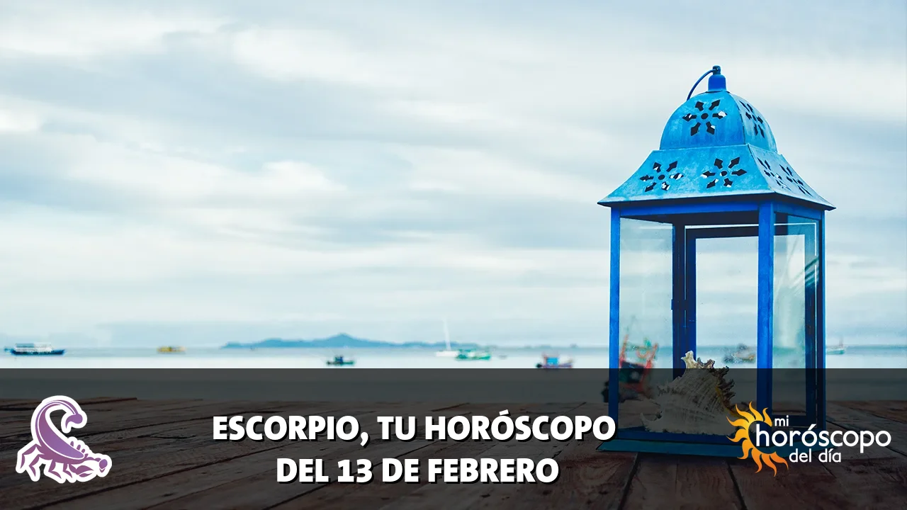 Horóscopo de Escorpio del viernes 13 de febrero de 2026