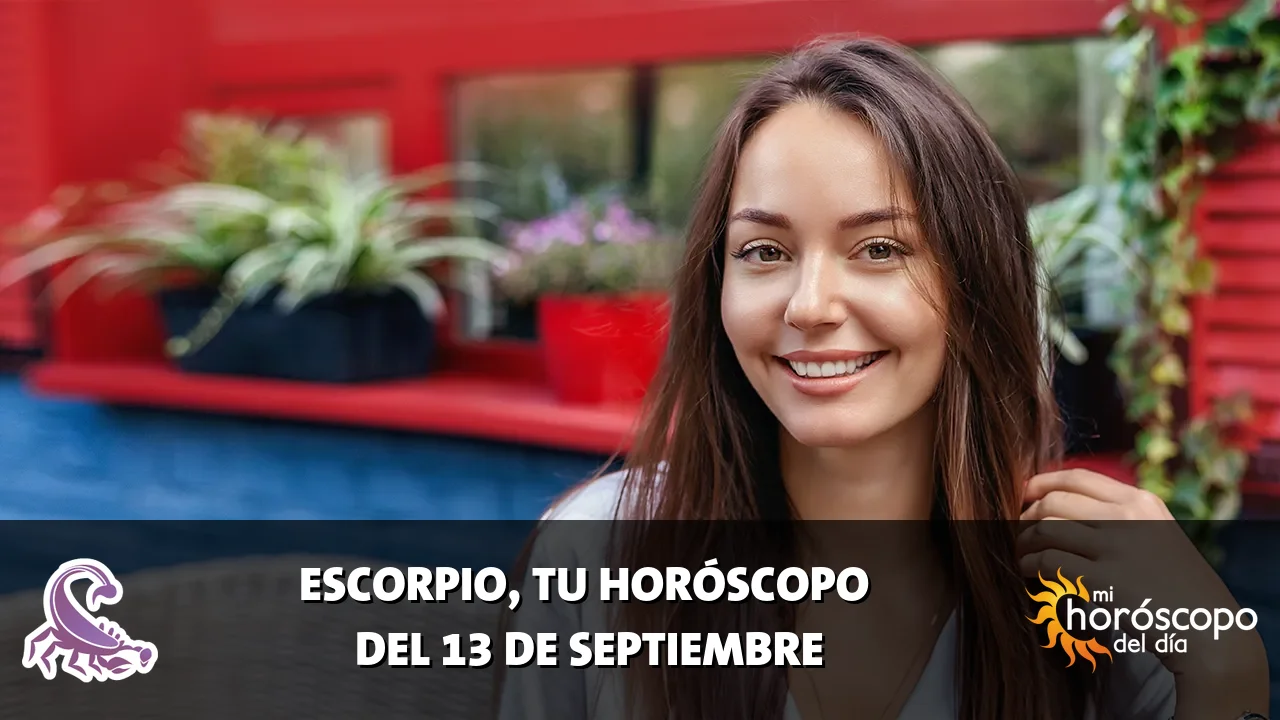 Horóscopo de Escorpio del domingo 13 de septiembre de 2026