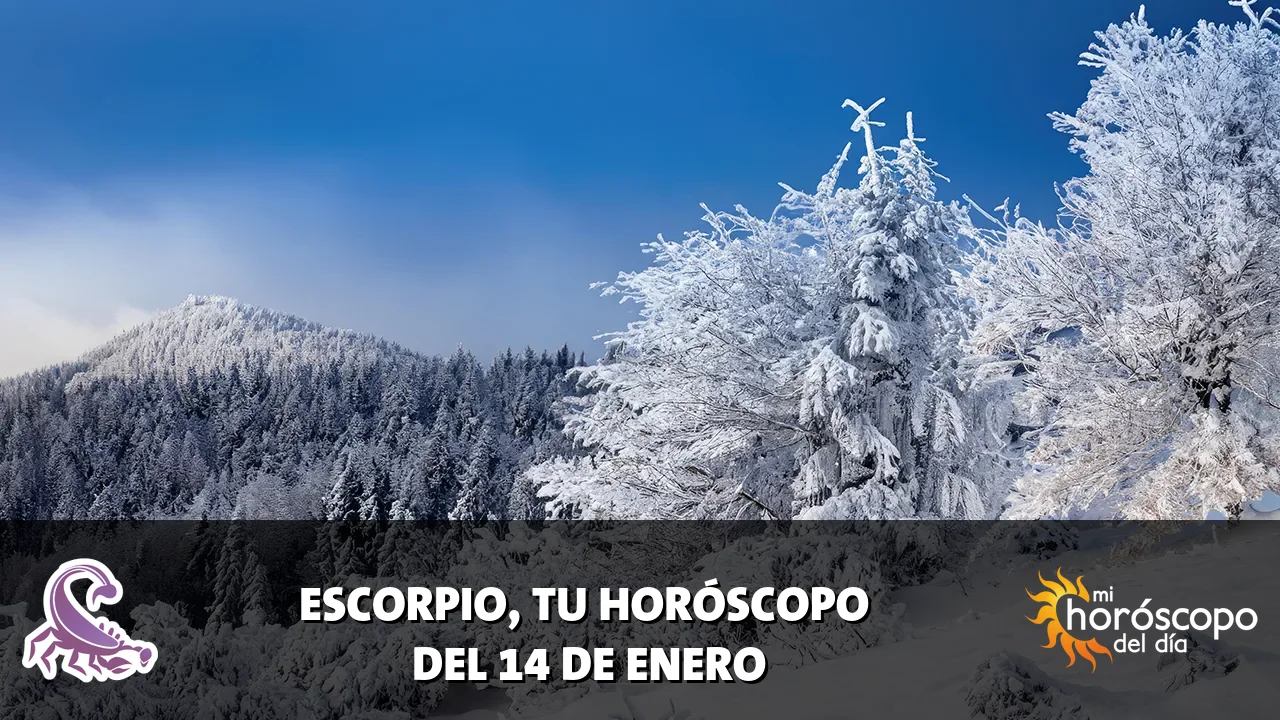 Horóscopo de Escorpio del miércoles 14 de enero de 2026