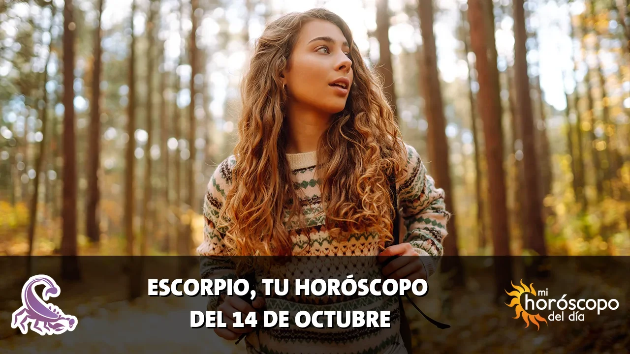Horóscopo de Escorpio del miércoles 14 de octubre de 2026