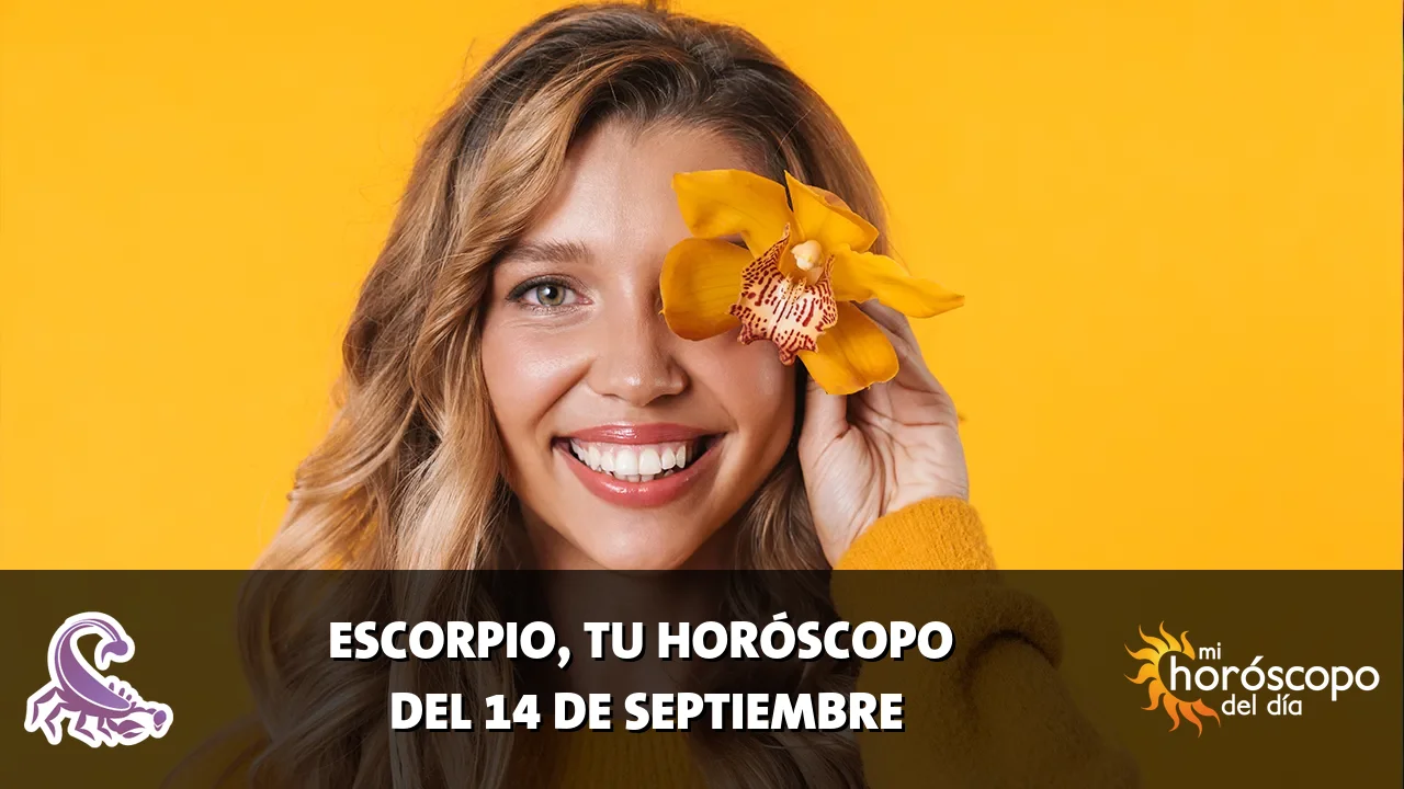 Horóscopo de Escorpio del lunes 14 de septiembre de 2026