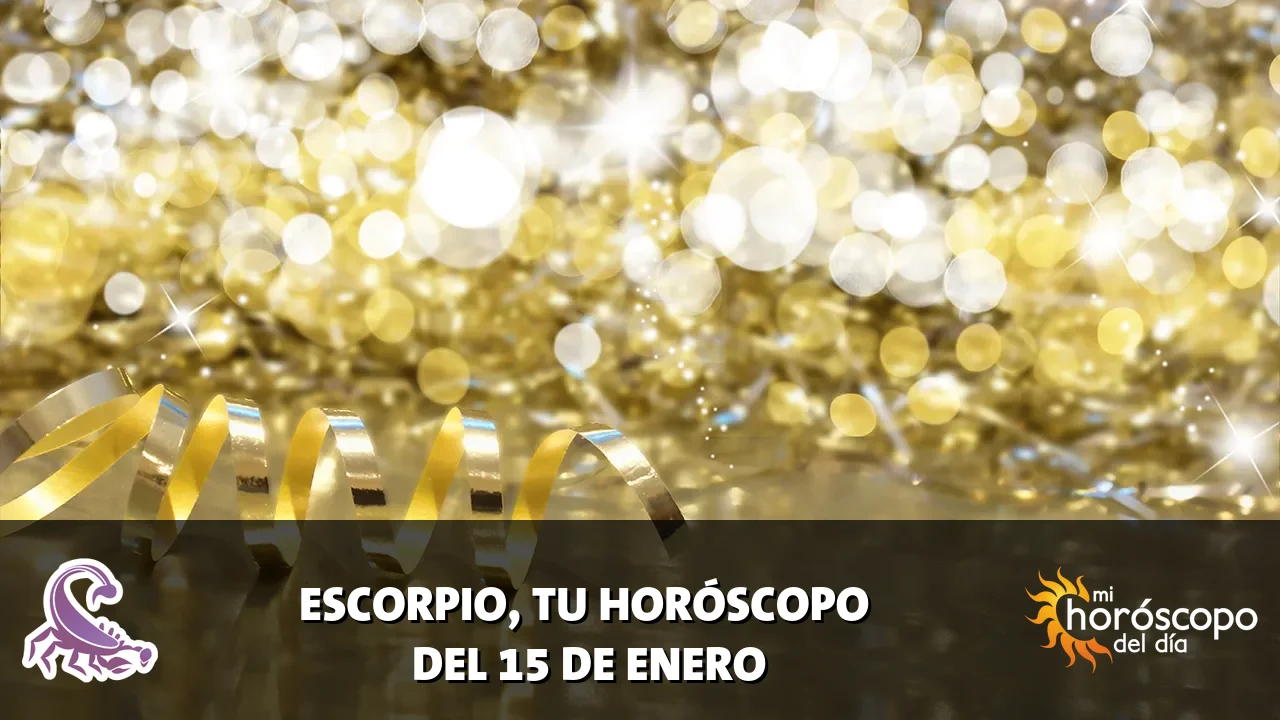 Horóscopo de Escorpio del jueves 15 de enero de 2026