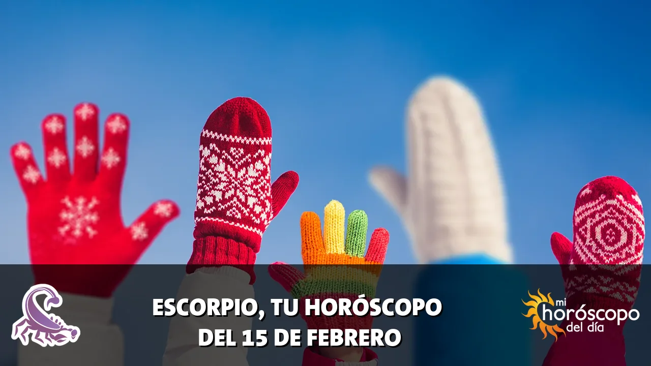 Horóscopo de Escorpio del domingo 15 de febrero de 2026