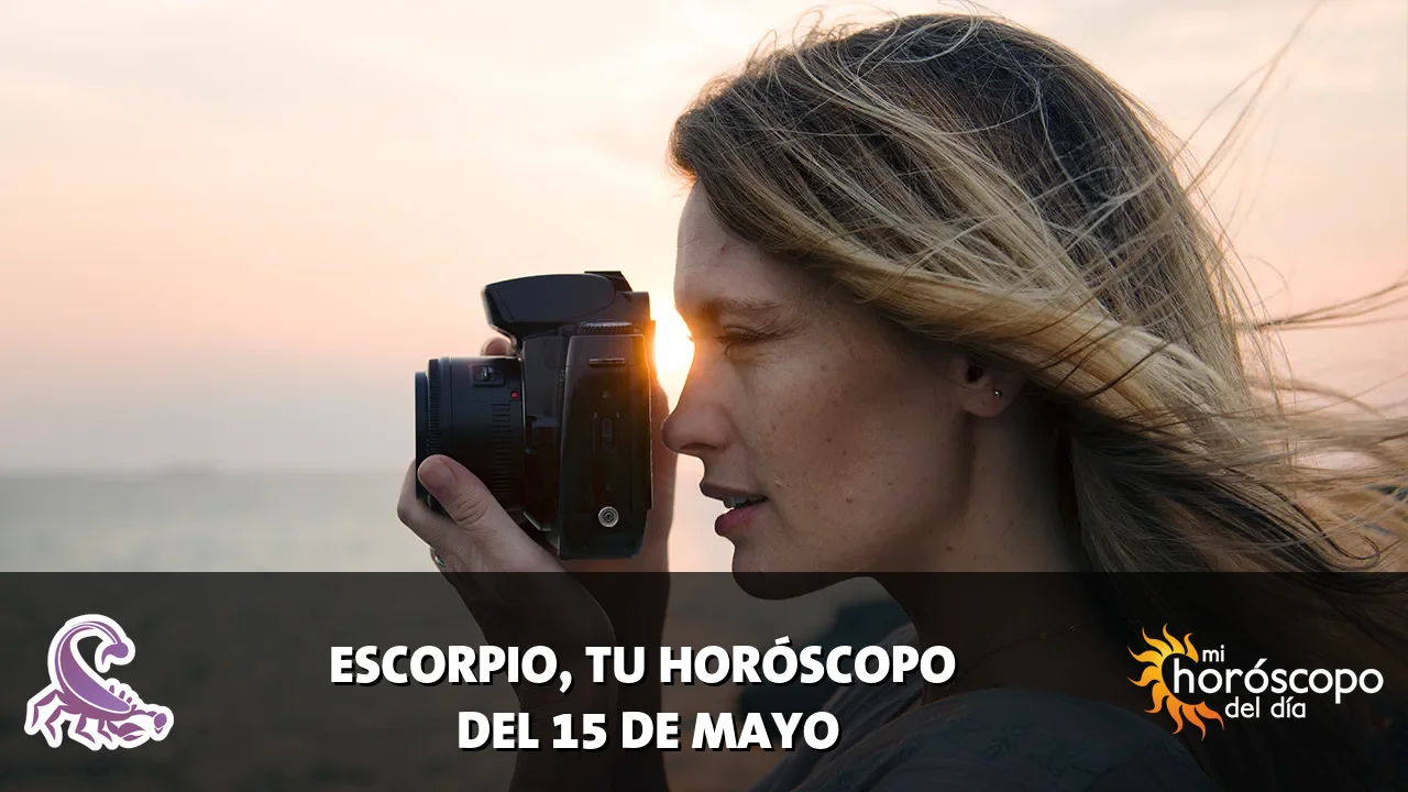 Horóscopo de Escorpio del viernes 15 de mayo de 2026