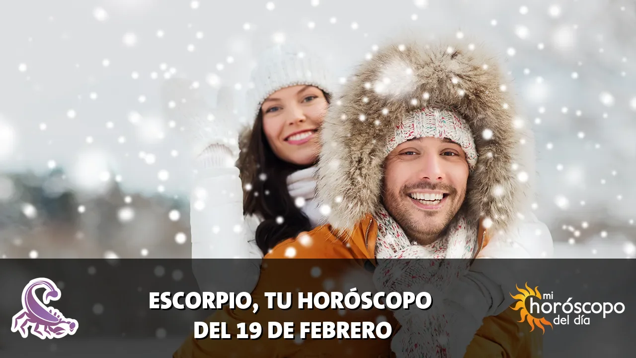 Horóscopo de Escorpio del jueves 19 de febrero de 2026
