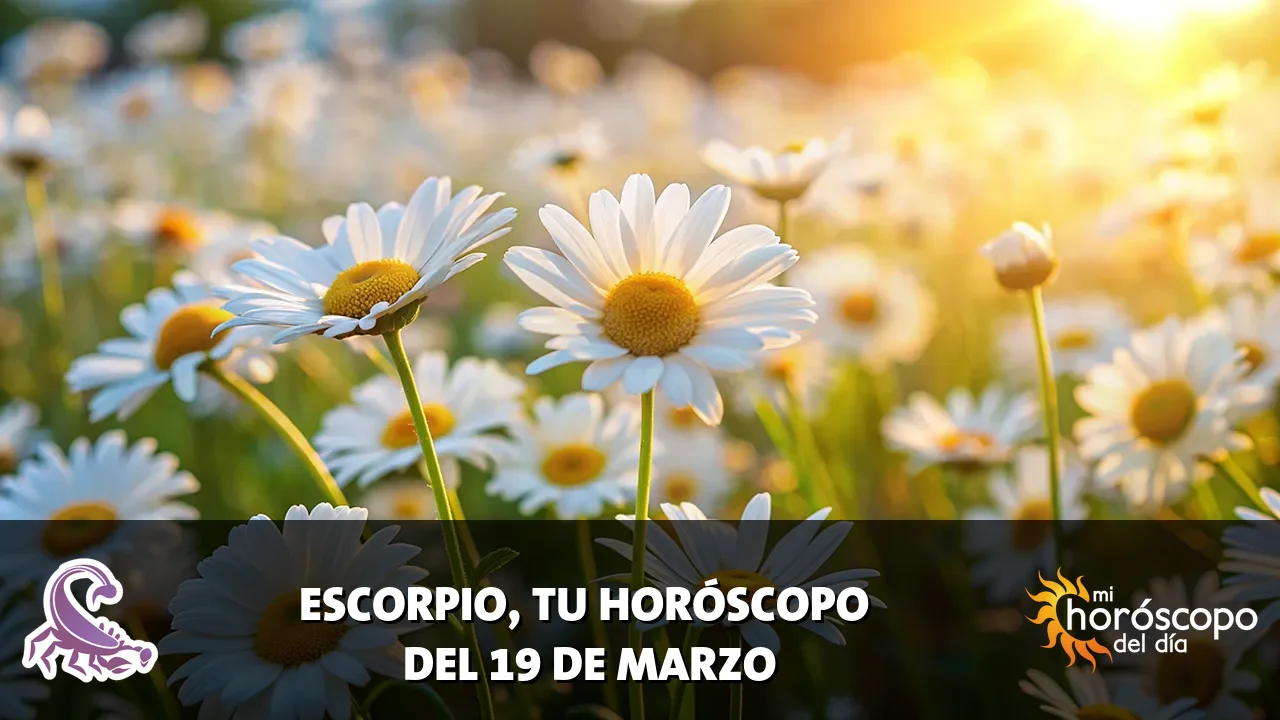 Horóscopo de Escorpio del jueves 19 de marzo de 2026