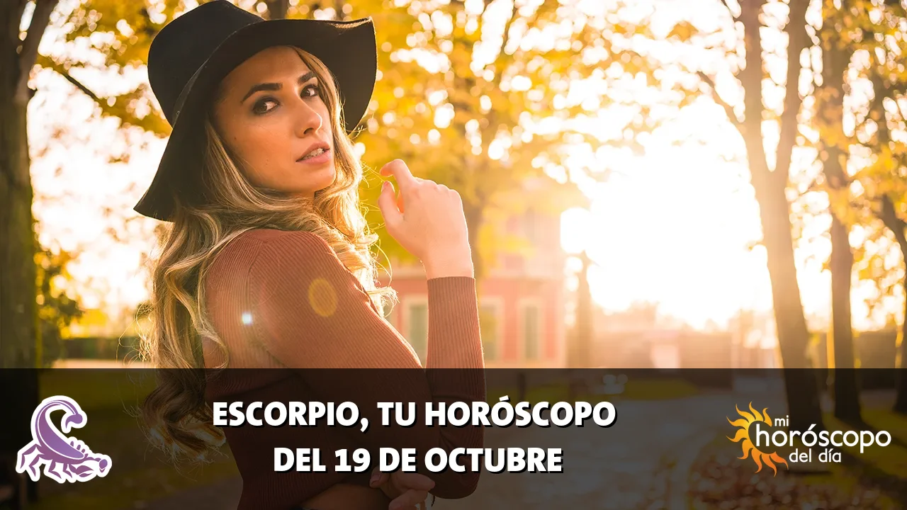 Horóscopo de Escorpio del lunes 19 de octubre de 2026