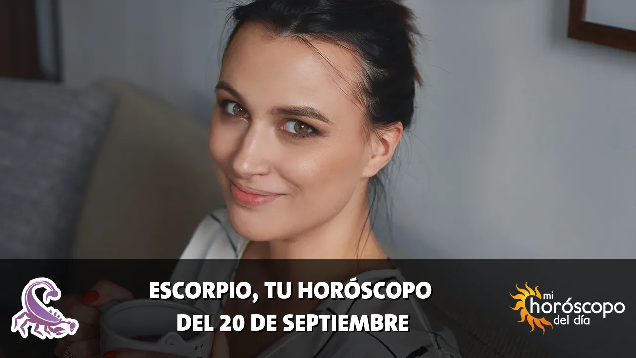 Horóscopo de Escorpio del domingo 20 de septiembre de 2026