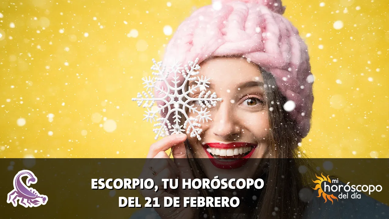 Horóscopo de Escorpio del sábado 21 de febrero de 2026