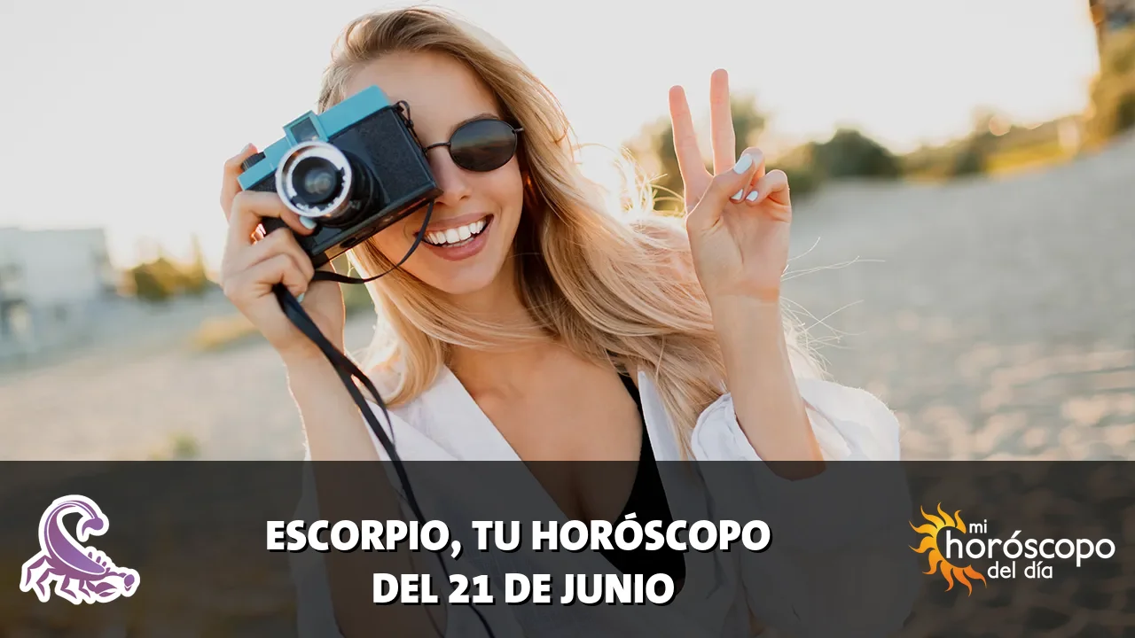Horóscopo de Escorpio del domingo 21 de junio de 2026