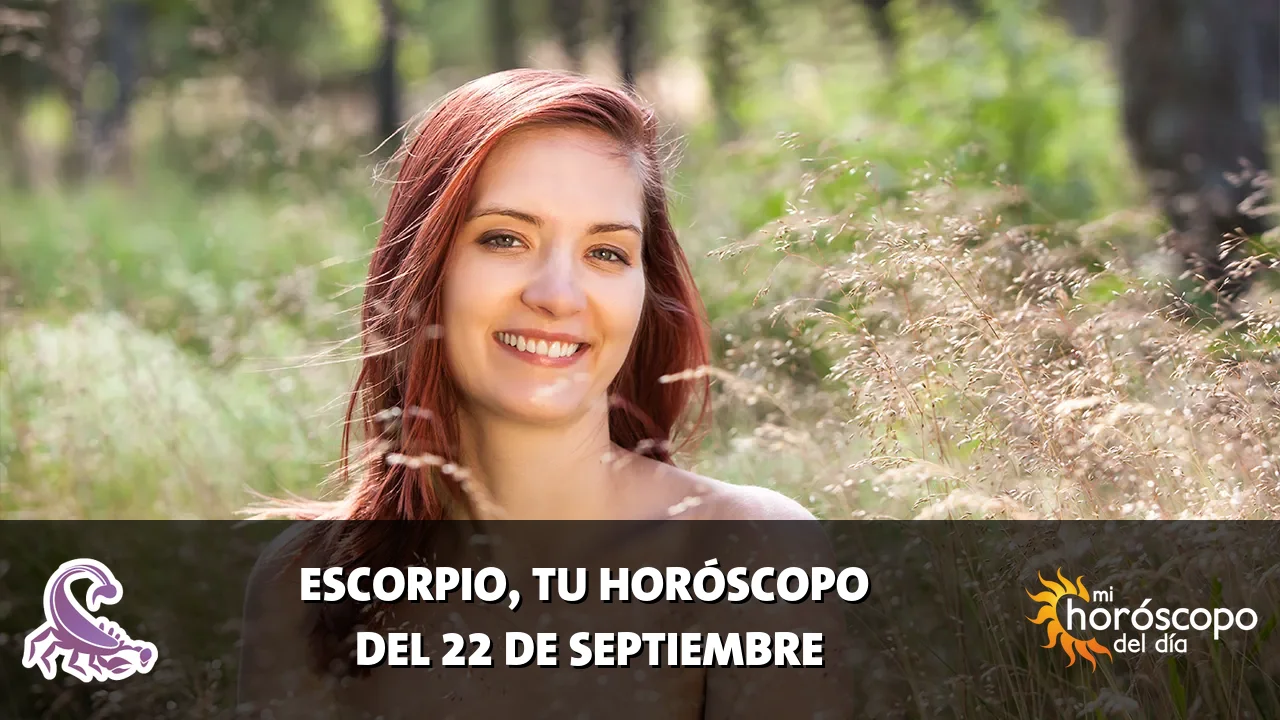 Horóscopo de Escorpio del martes 22 de septiembre de 2026