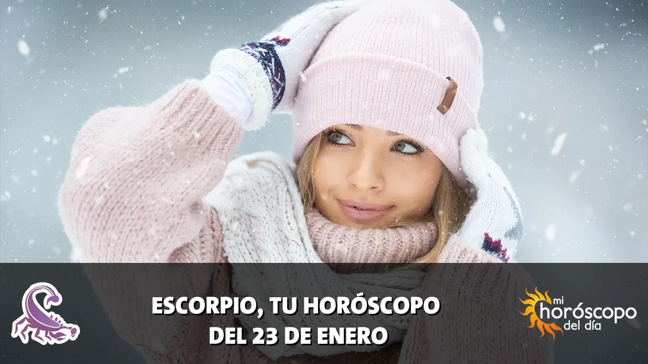 Horóscopo de Escorpio del viernes 23 de enero de 2026