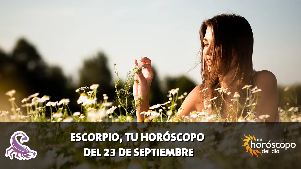 Horóscopo de Escorpio del miércoles 23 de septiembre de 2026