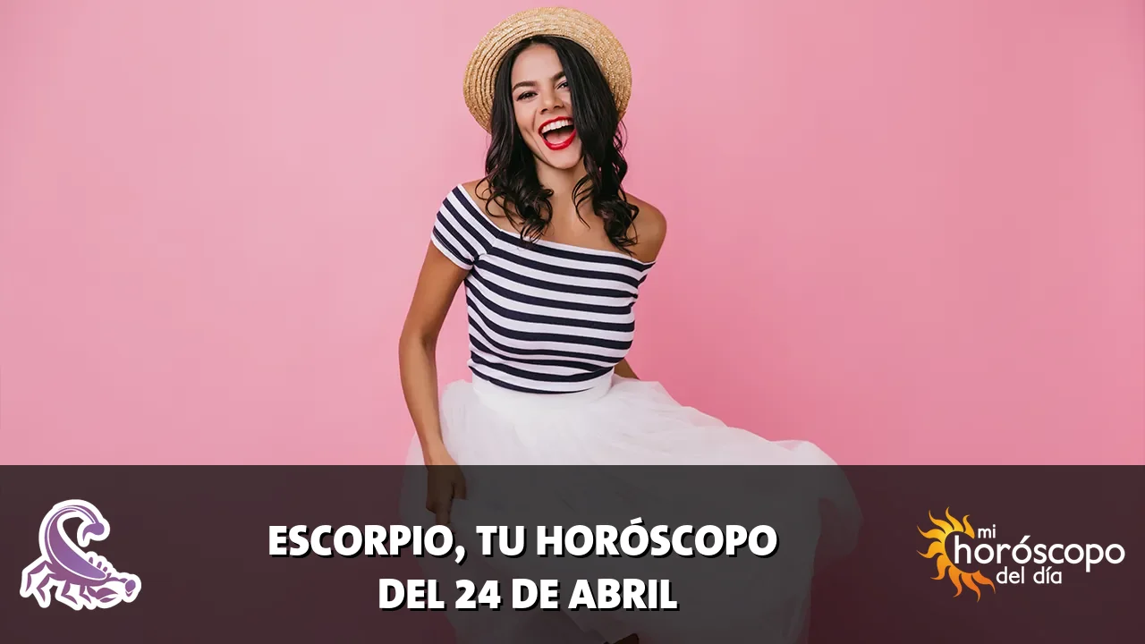 Horóscopo de Escorpio del viernes 24 de abril de 2026