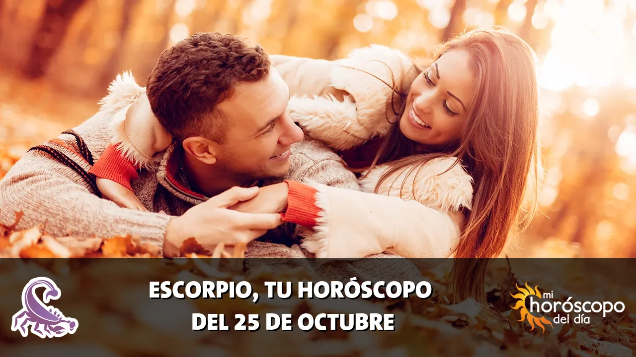 Horóscopo de Escorpio del domingo 25 de octubre de 2026