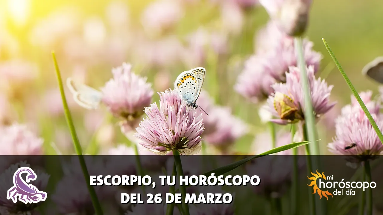 Horóscopo de Escorpio del jueves 26 de marzo de 2026