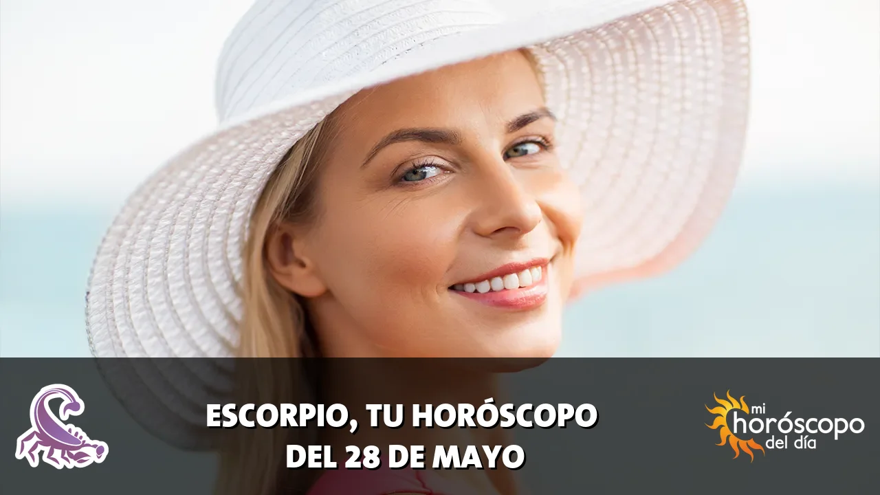 Horóscopo de Escorpio del jueves 28 de mayo de 2026