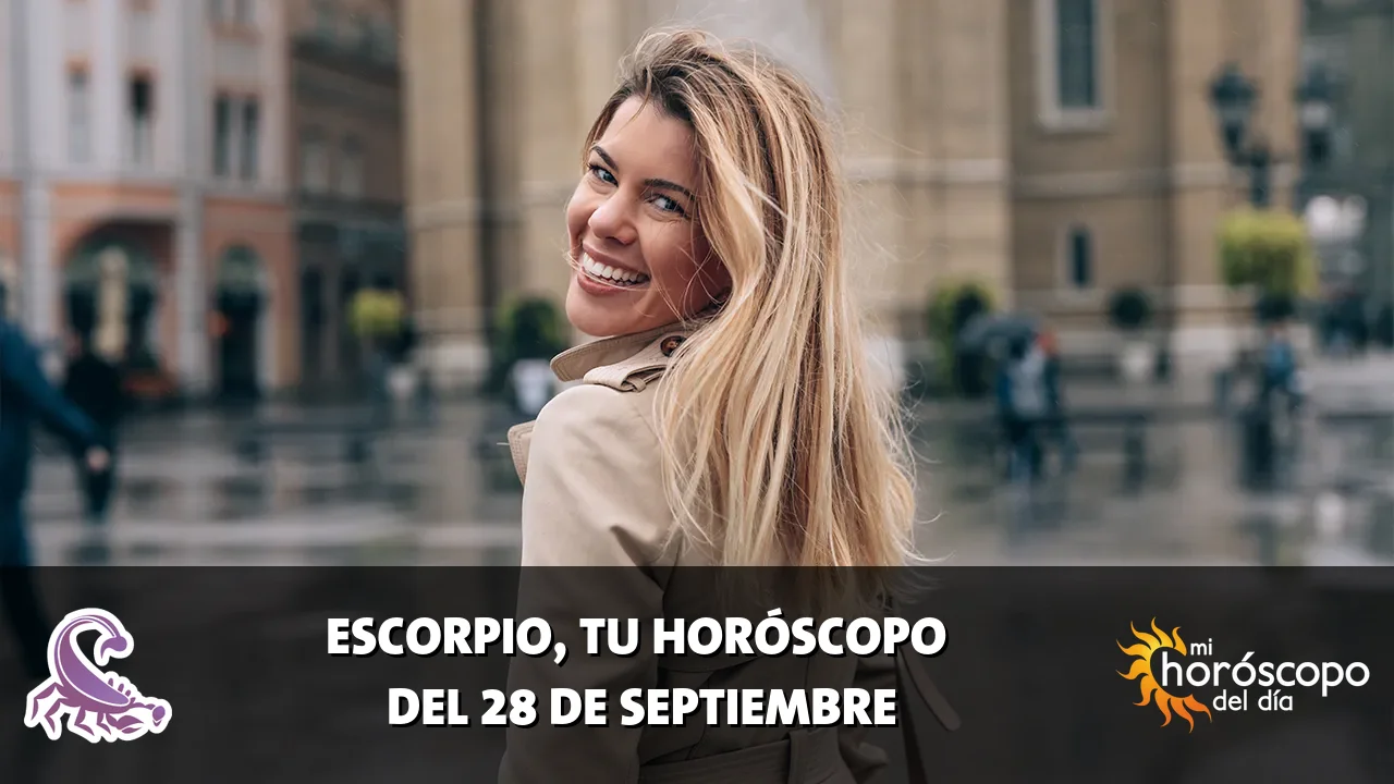 Horóscopo de Escorpio del lunes 28 de septiembre de 2026