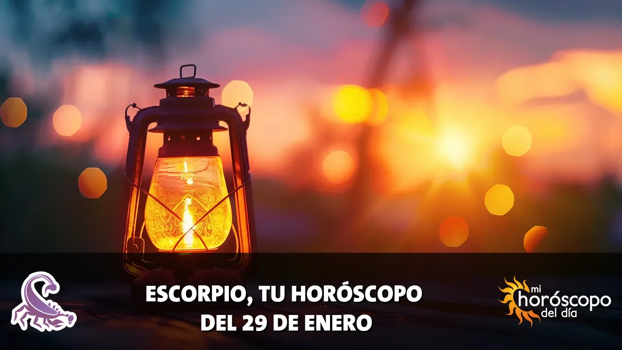 Horóscopo de Escorpio del jueves 29 de enero de 2026