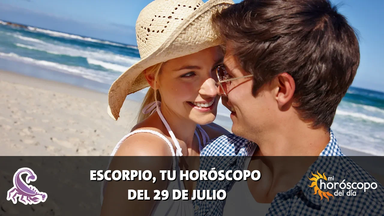 Horóscopo de Escorpio del miércoles 29 de julio de 2026