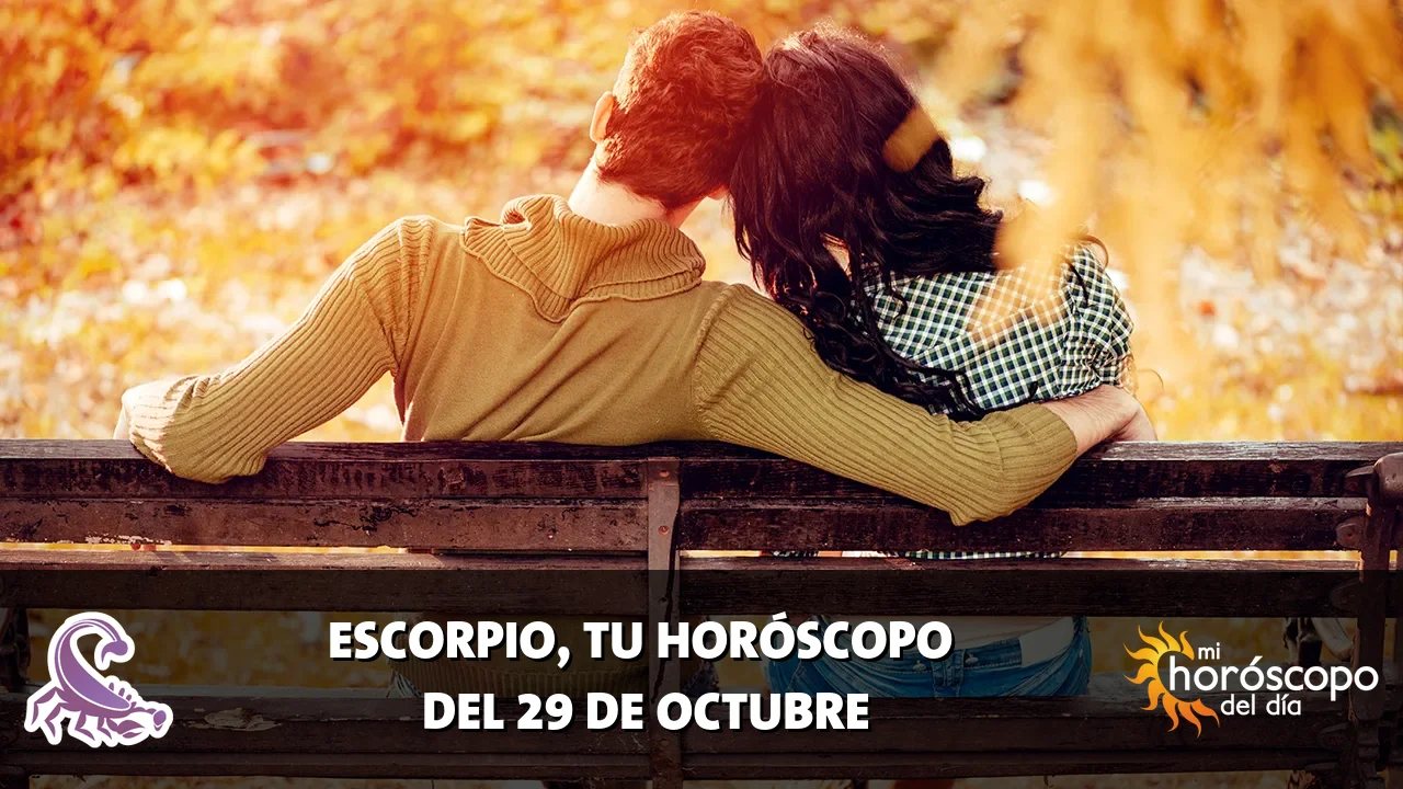 Horóscopo de Escorpio del jueves 29 de octubre de 2026