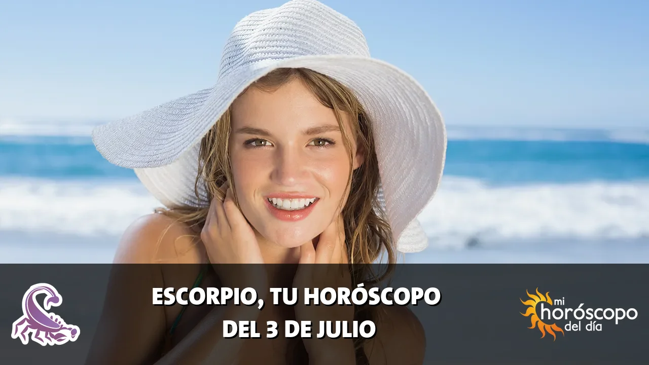 Horóscopo de Escorpio del viernes 3 de julio de 2026