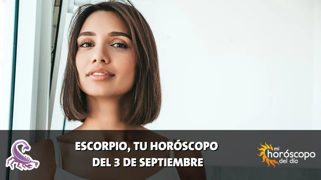 Horóscopo de Escorpio del jueves 3 de septiembre de 2026