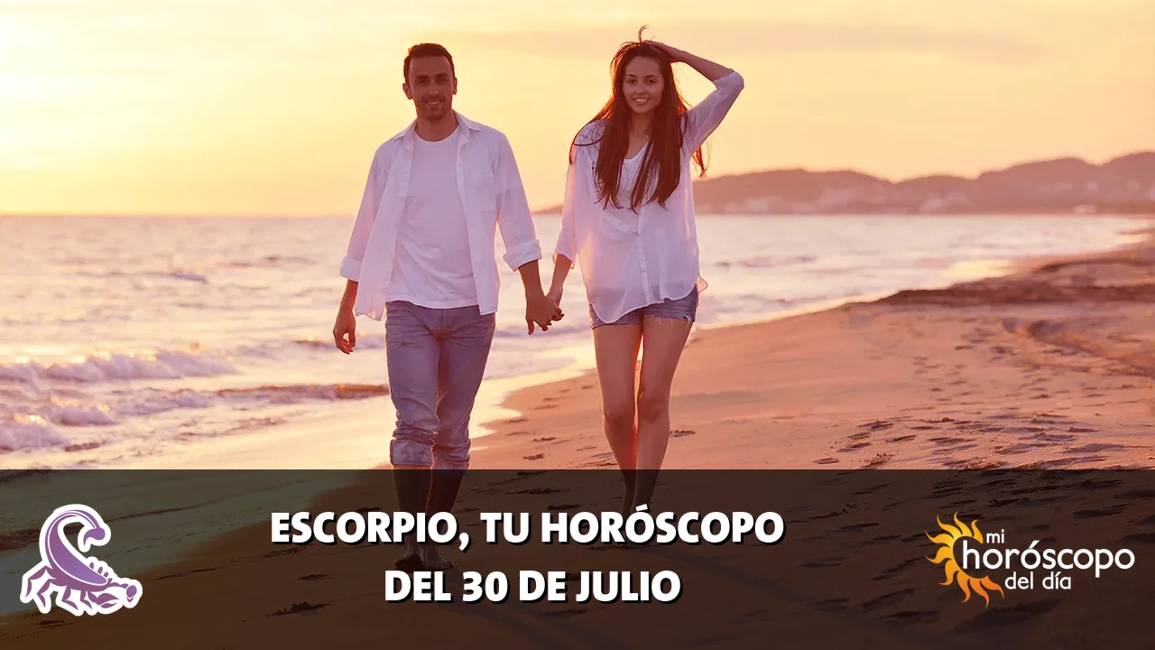 Horóscopo de Escorpio del jueves 30 de julio de 2026