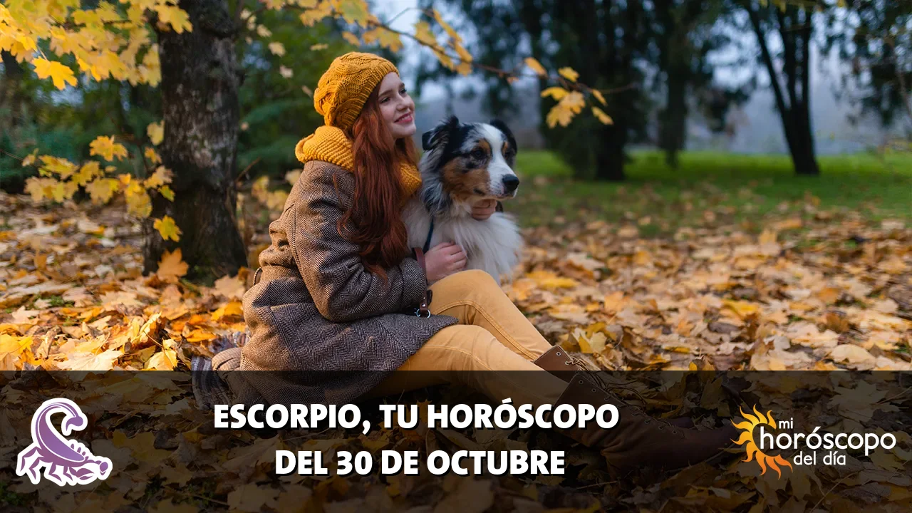 Horóscopo de Escorpio del viernes 30 de octubre de 2026