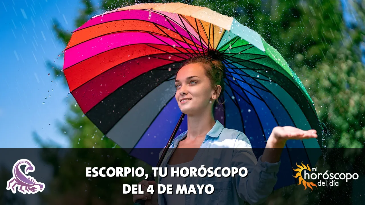 Horóscopo de Escorpio del lunes 4 de mayo de 2026