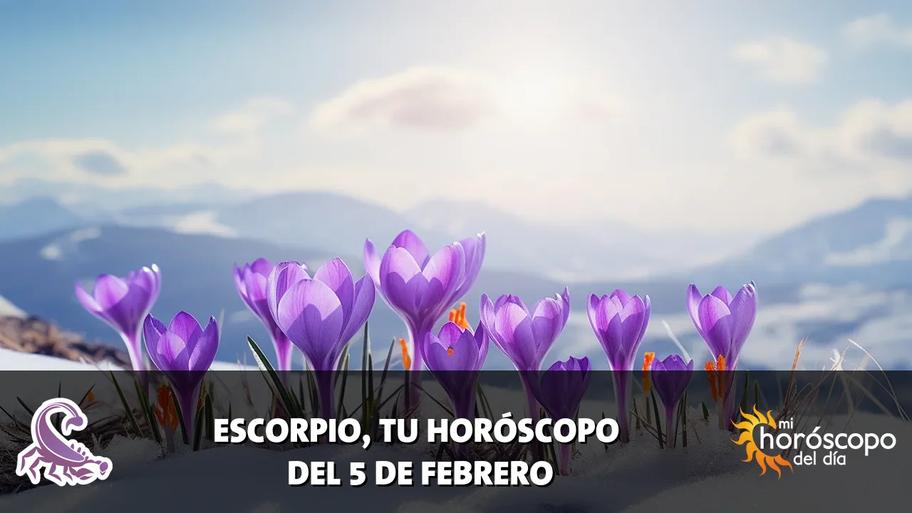 Horóscopo de Escorpio del jueves 5 de febrero de 2026