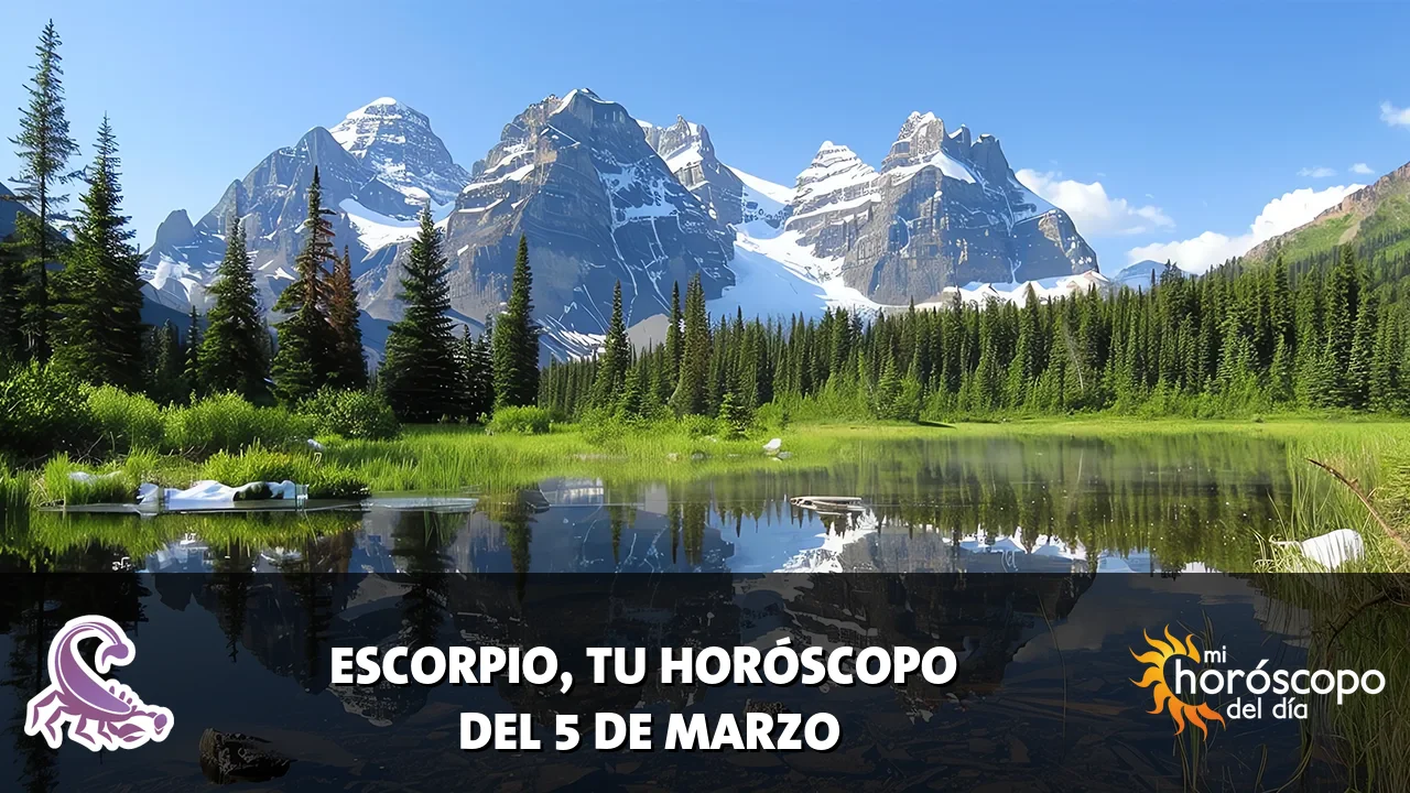 Horóscopo de Escorpio del jueves 5 de marzo de 2026