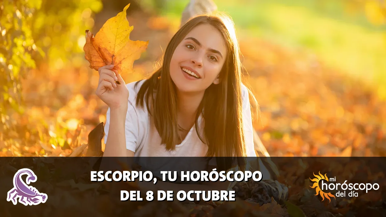 Horóscopo de Escorpio del jueves 8 de octubre de 2026