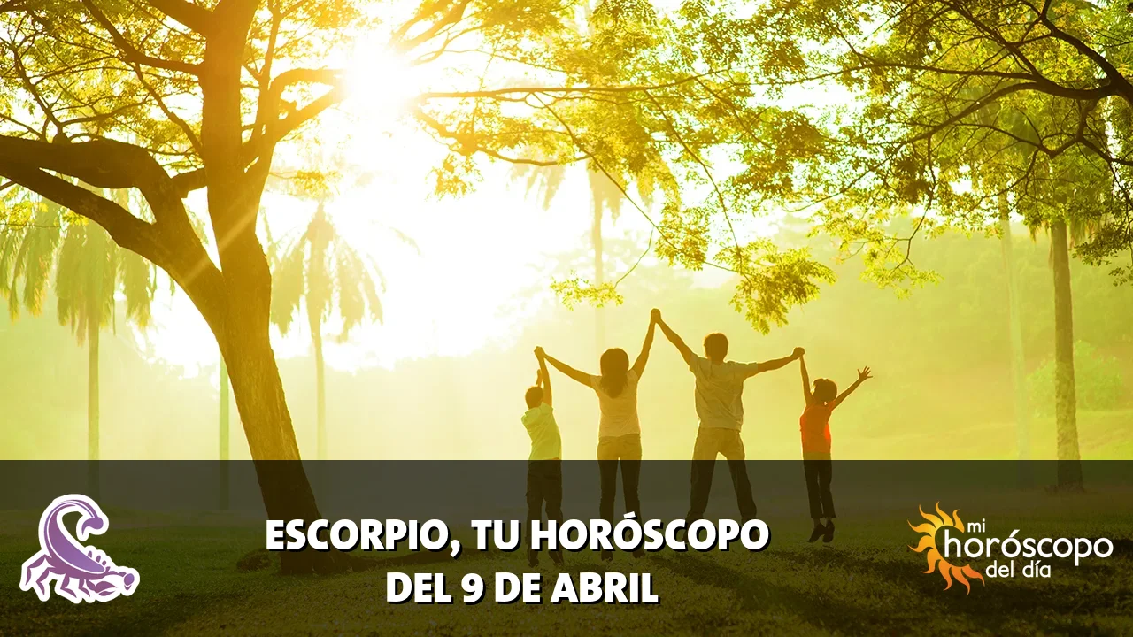 Horóscopo de Escorpio del jueves 9 de abril de 2026