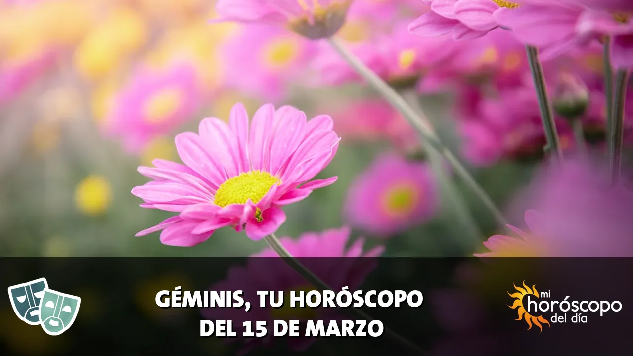 Horóscopo de Géminis del domingo 15 de marzo de 2026