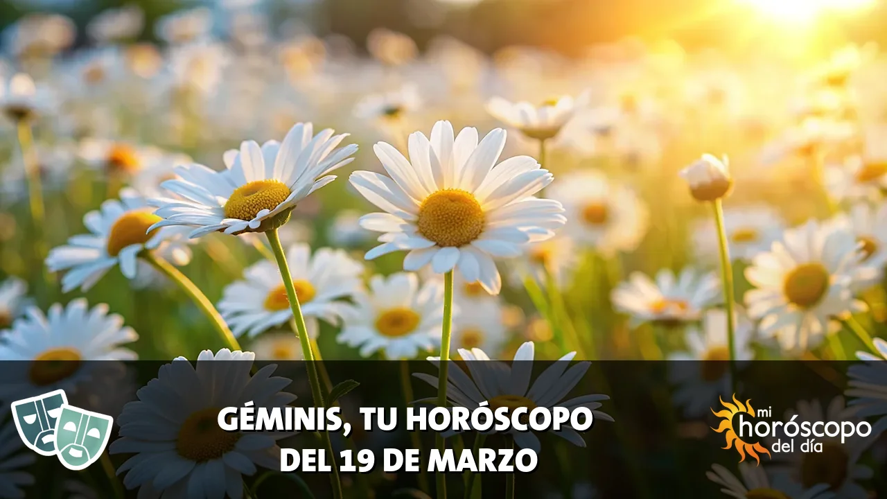 Horóscopo de Géminis del jueves 19 de marzo de 2026
