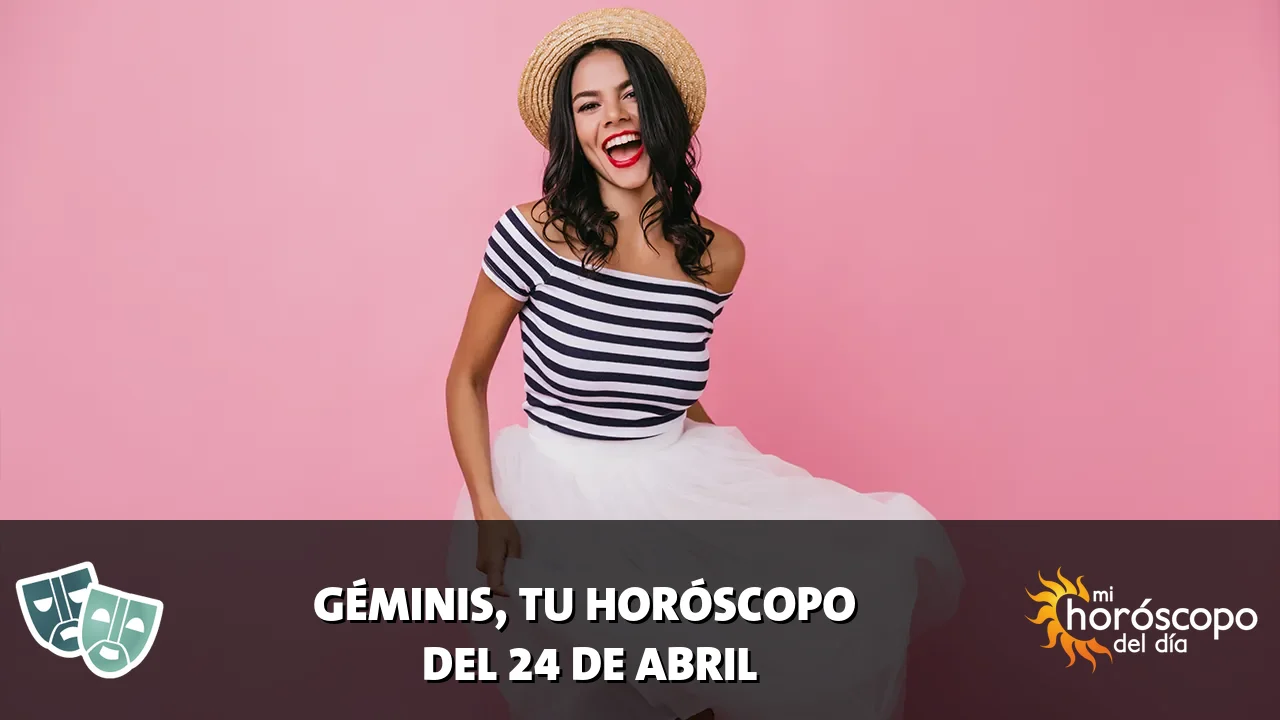 Horóscopo de Géminis del viernes 24 de abril de 2026