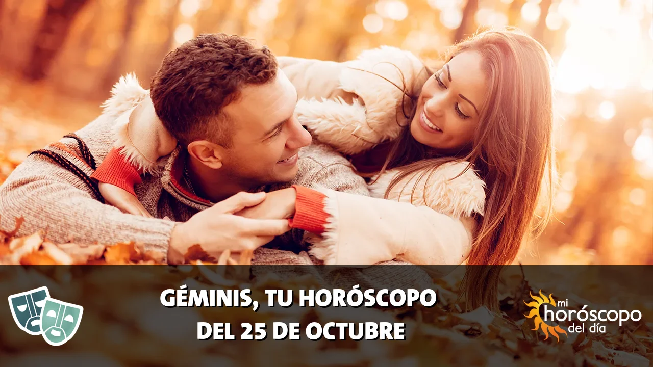 Horóscopo de Géminis del domingo 25 de octubre de 2026