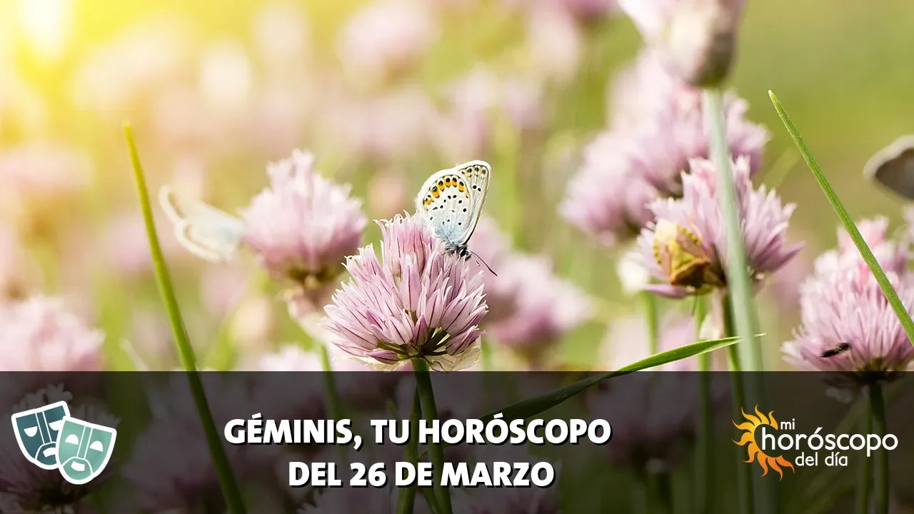 Horóscopo de Géminis del jueves 26 de marzo de 2026