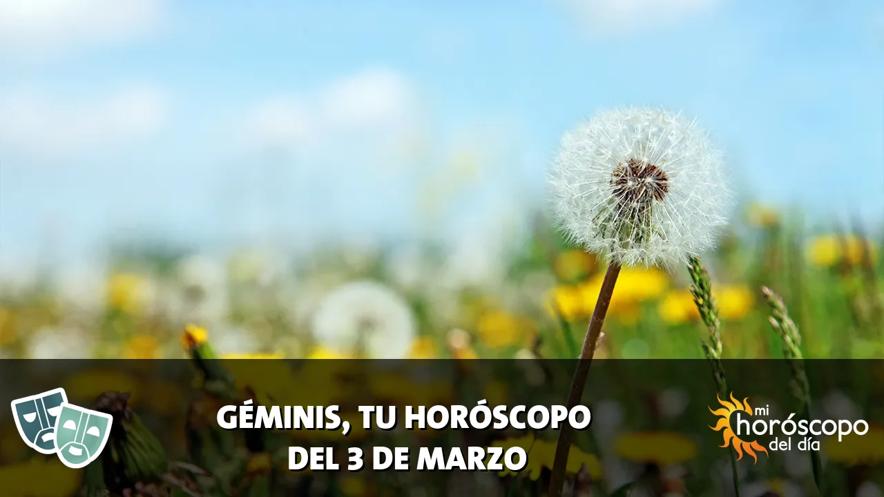 Horóscopo de Géminis del martes 3 de marzo de 2026