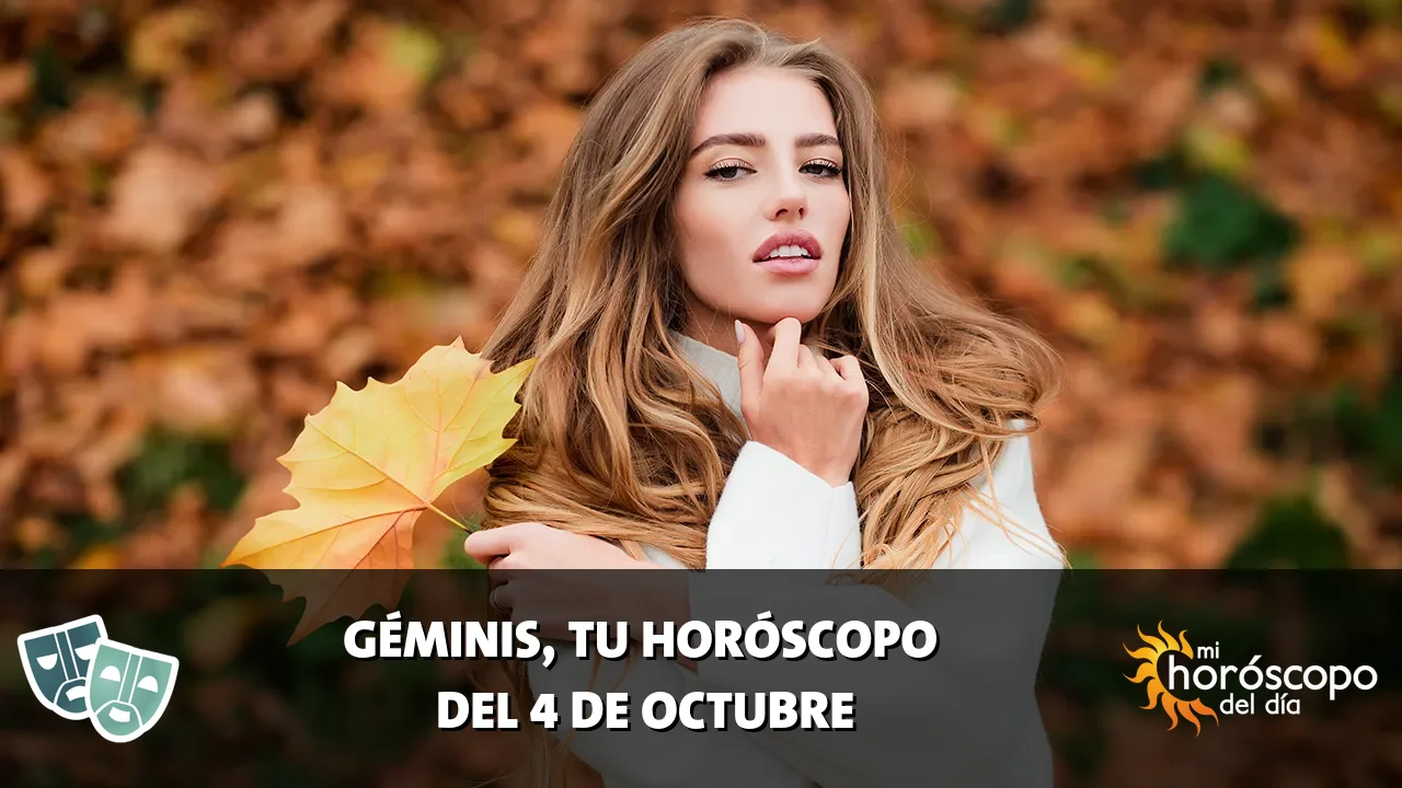 Horóscopo de Géminis del domingo 4 de octubre de 2026