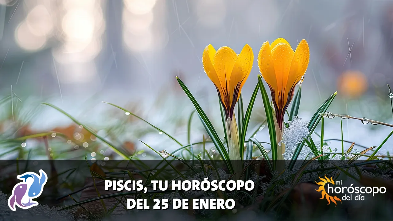 Horóscopo de Piscis del domingo 25 de enero de 2026
