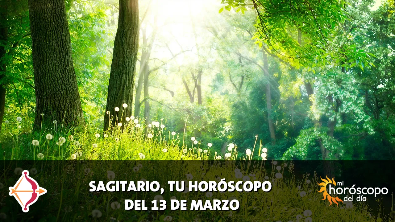 Horóscopo de Sagitario del viernes 13 de marzo de 2026