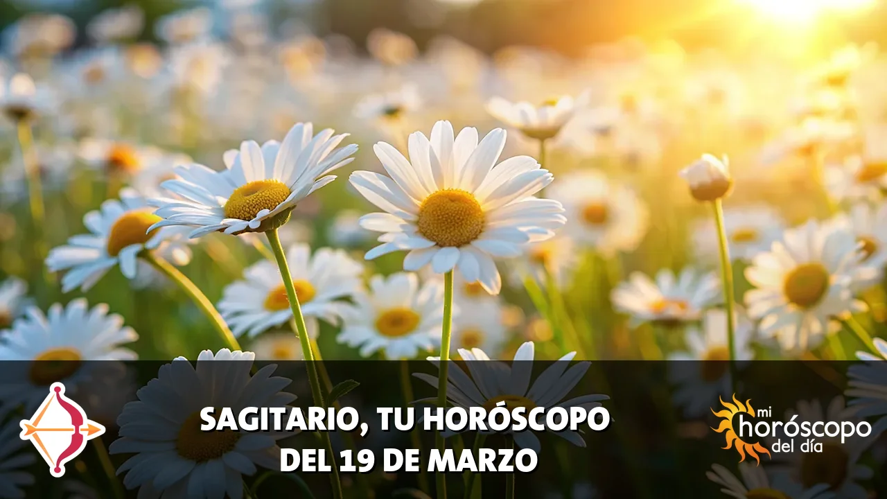 Horóscopo de Sagitario del jueves 19 de marzo de 2026