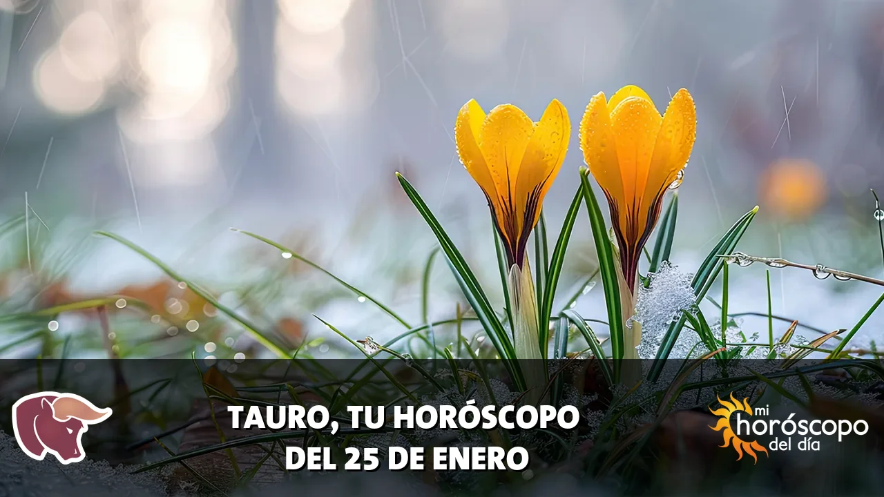 Horóscopo de Tauro del domingo 25 de enero de 2026
